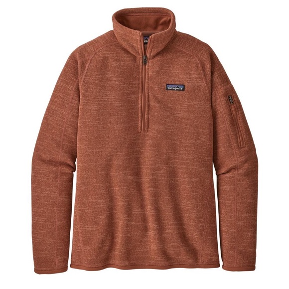 Patagonia Tops - Patagonia Heathered Rust Quarter-Zip Pullover